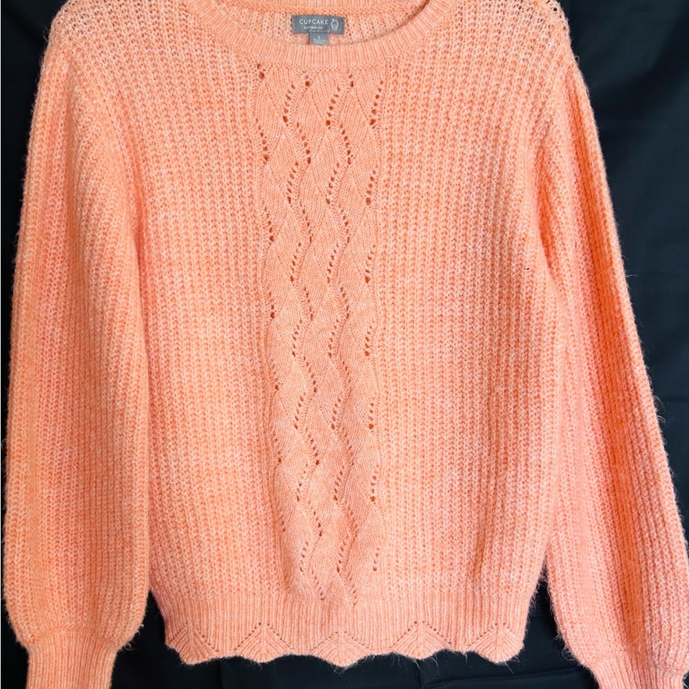 Women's Peach Knit Sweater